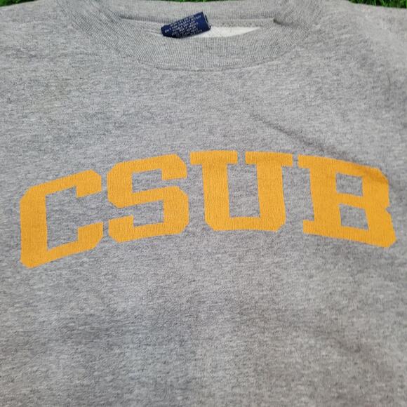 Vintage 90s CSUB Cal State Bakersfield Sweatshirt Mens XL Boxy Made In USA - Picture 2 of 12